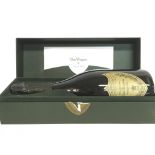 A boxed bottle of Dom Perignon vintage 1996. This