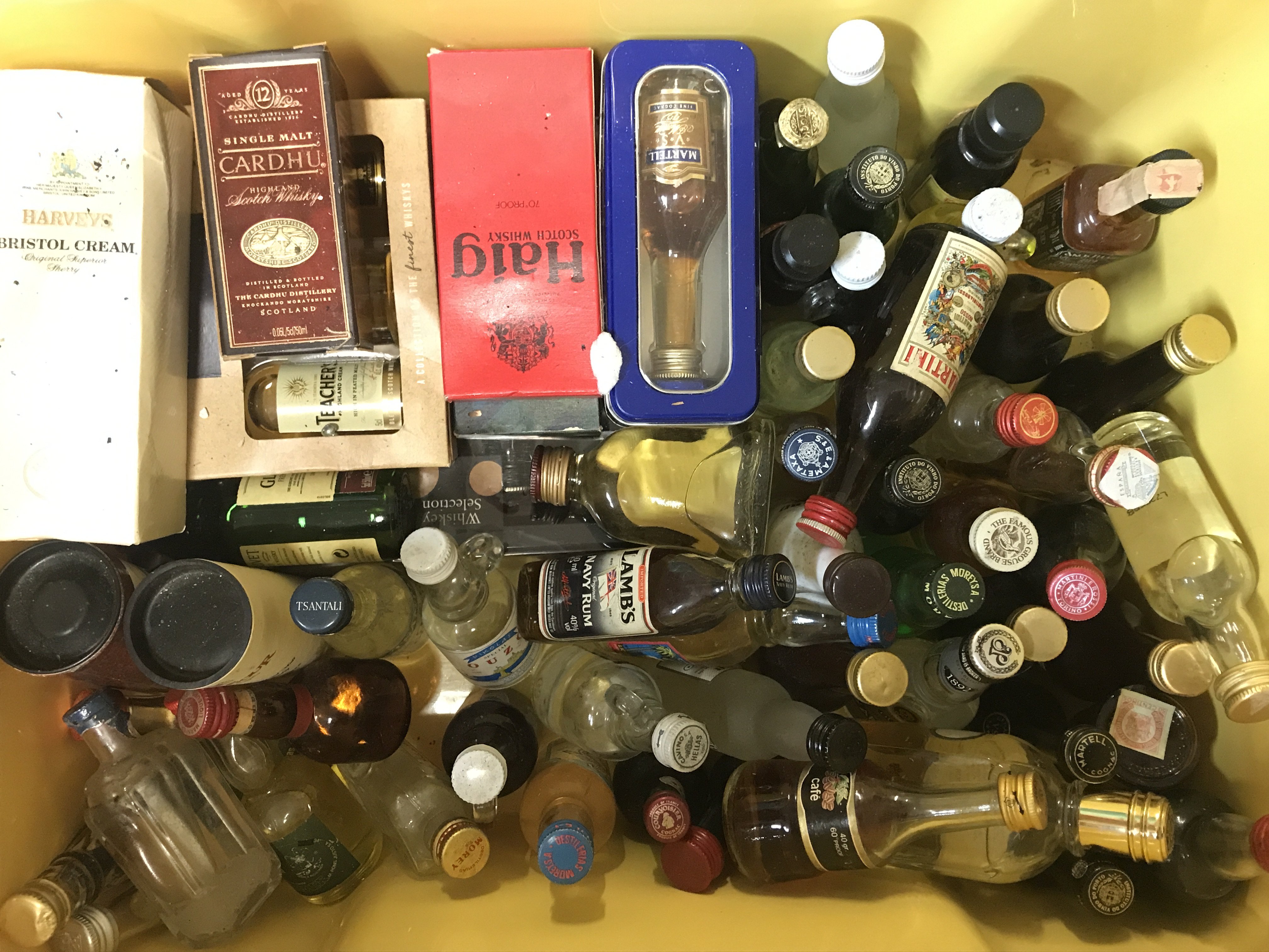 A Collection of miniature spirits including whiske