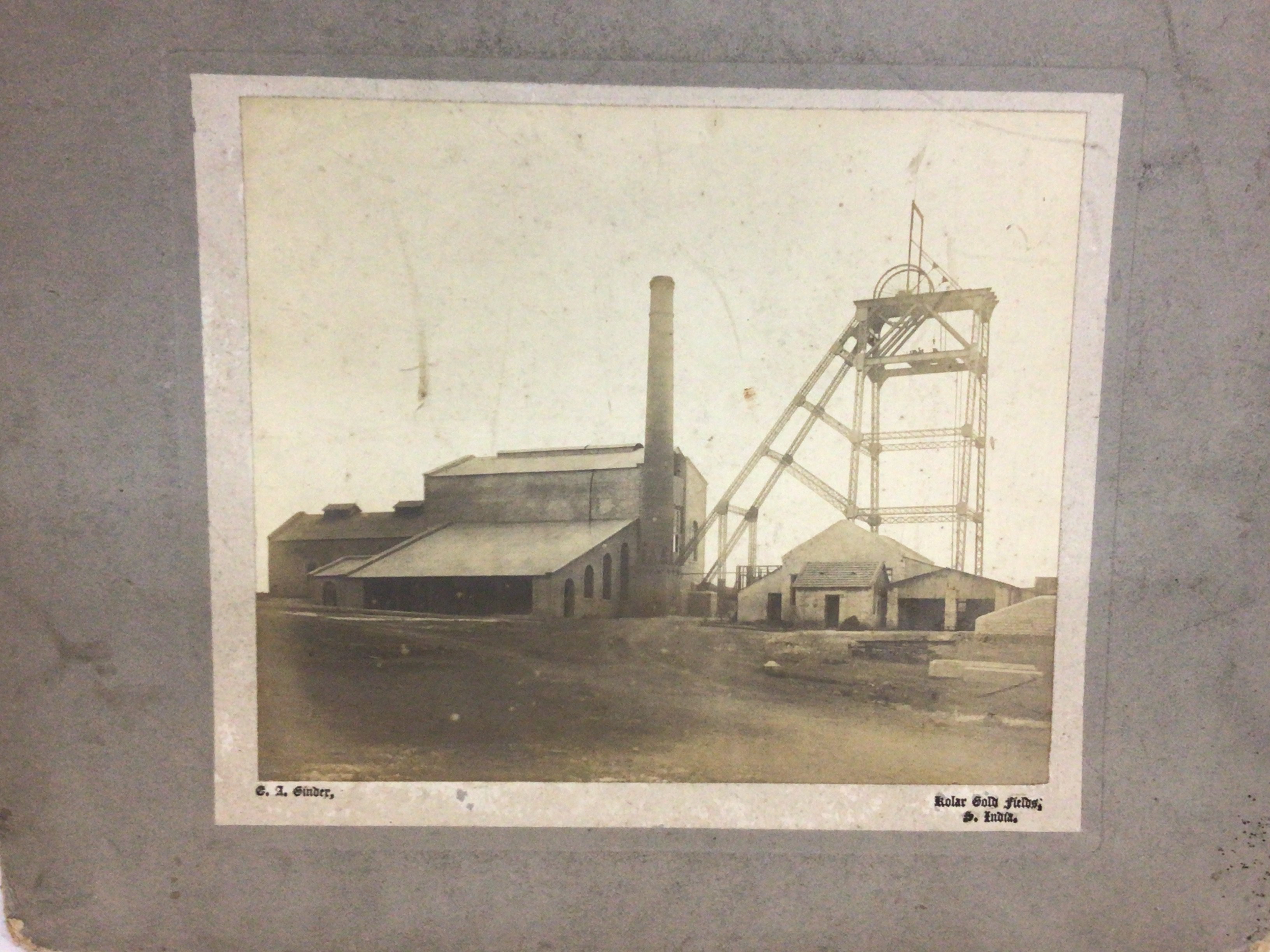 Early photos of mining at Kolar India, postage cat - Image 2 of 4