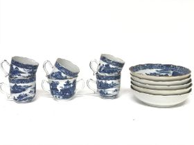 A Chinese Export porcelain blue and white part tea