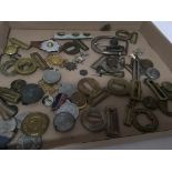 A collection of Military and Boys Brigade belt buc