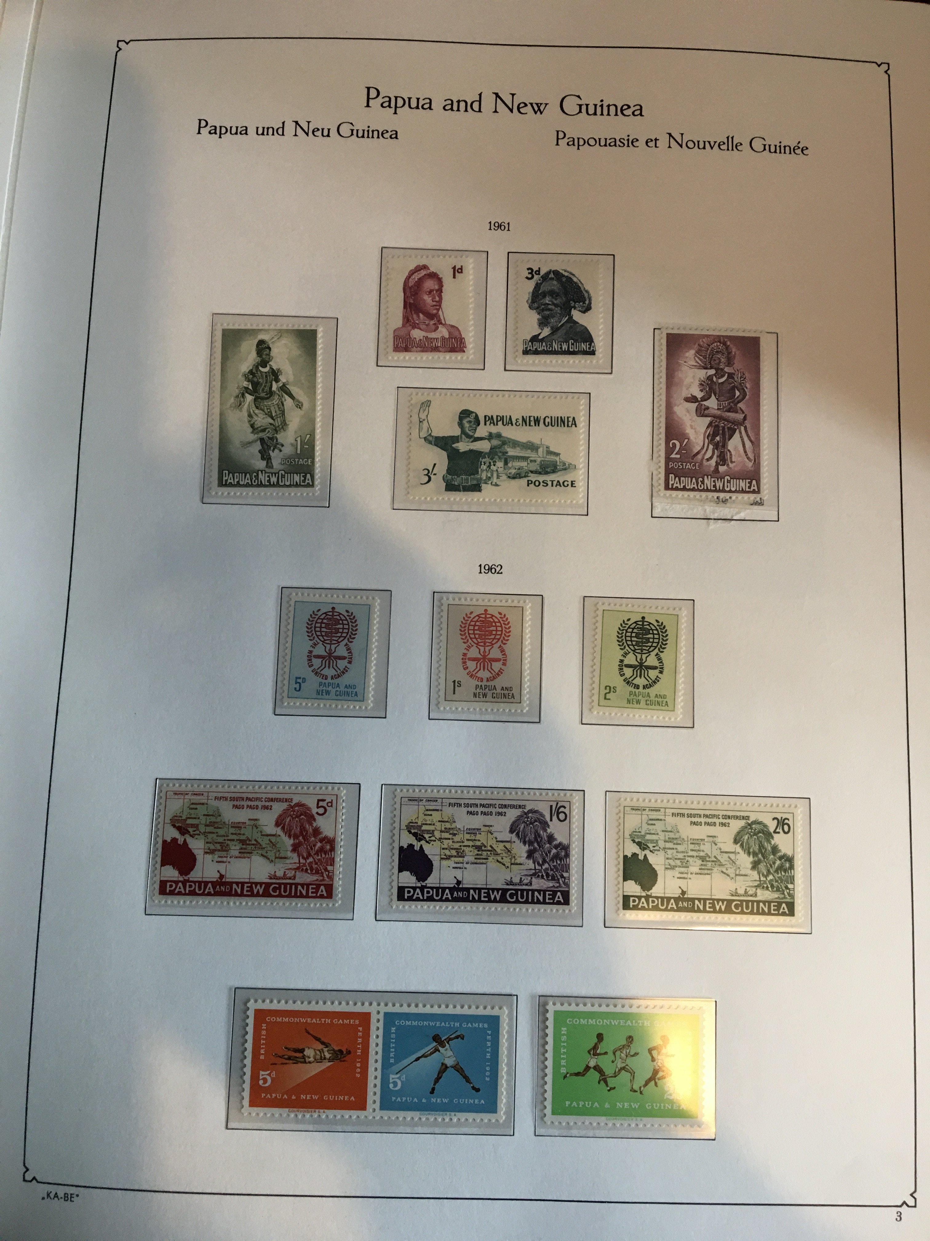 Five albums containing mixed world stamps mainly u