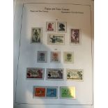 Five albums containing mixed world stamps mainly u