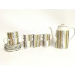 A Midwinter Sienna coffee set. This lot cannot be