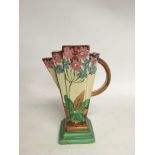 A Myott and sons hand painted Art Deco jug. Shippi