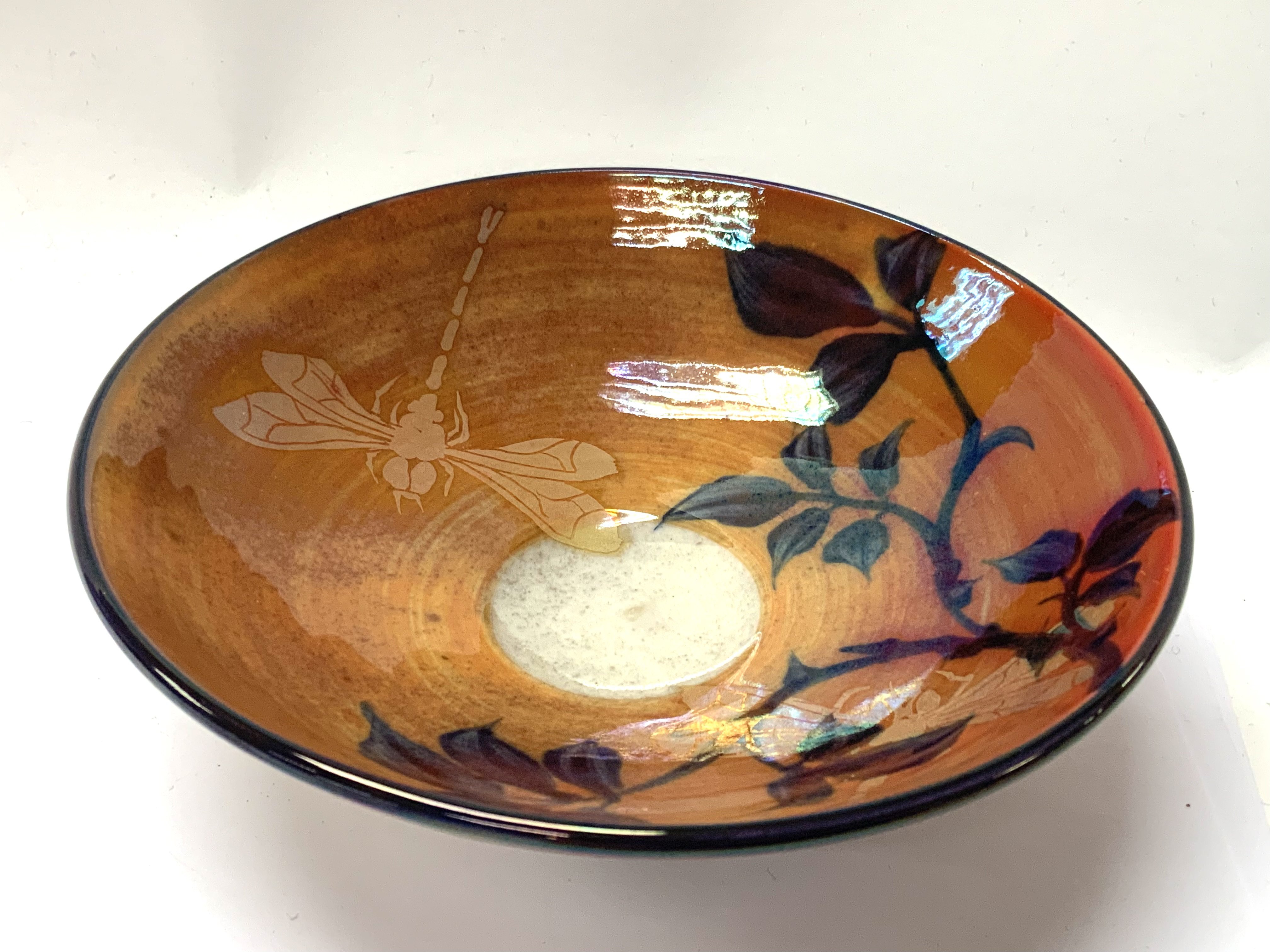 A Jonathan Chiswell-Jones lustre porcelain bowl, d