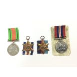 A group of four WW2 medals. Shipping category A.