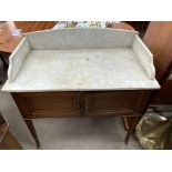 A Victorian marble topped washstand.