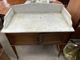 A Victorian marble topped washstand.