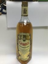 A 3.75l bottle of Grant's whisky. Shipping categor