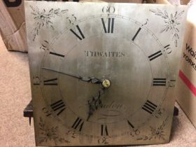 A Thwaites London Grandfather clock face. This lot