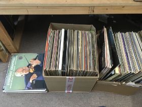 A large collection of pop and classical vinyl reco