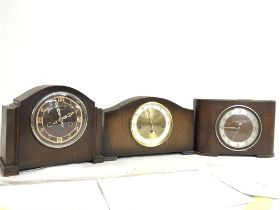 A Collection of mid 20th century mantle clocks inc