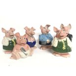 Vintage Wade Natwest porcelain pig money banks. Th