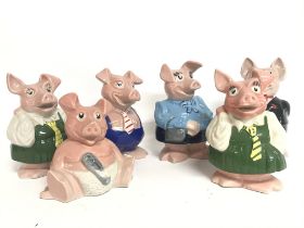 Vintage Wade Natwest porcelain pig money banks. Th