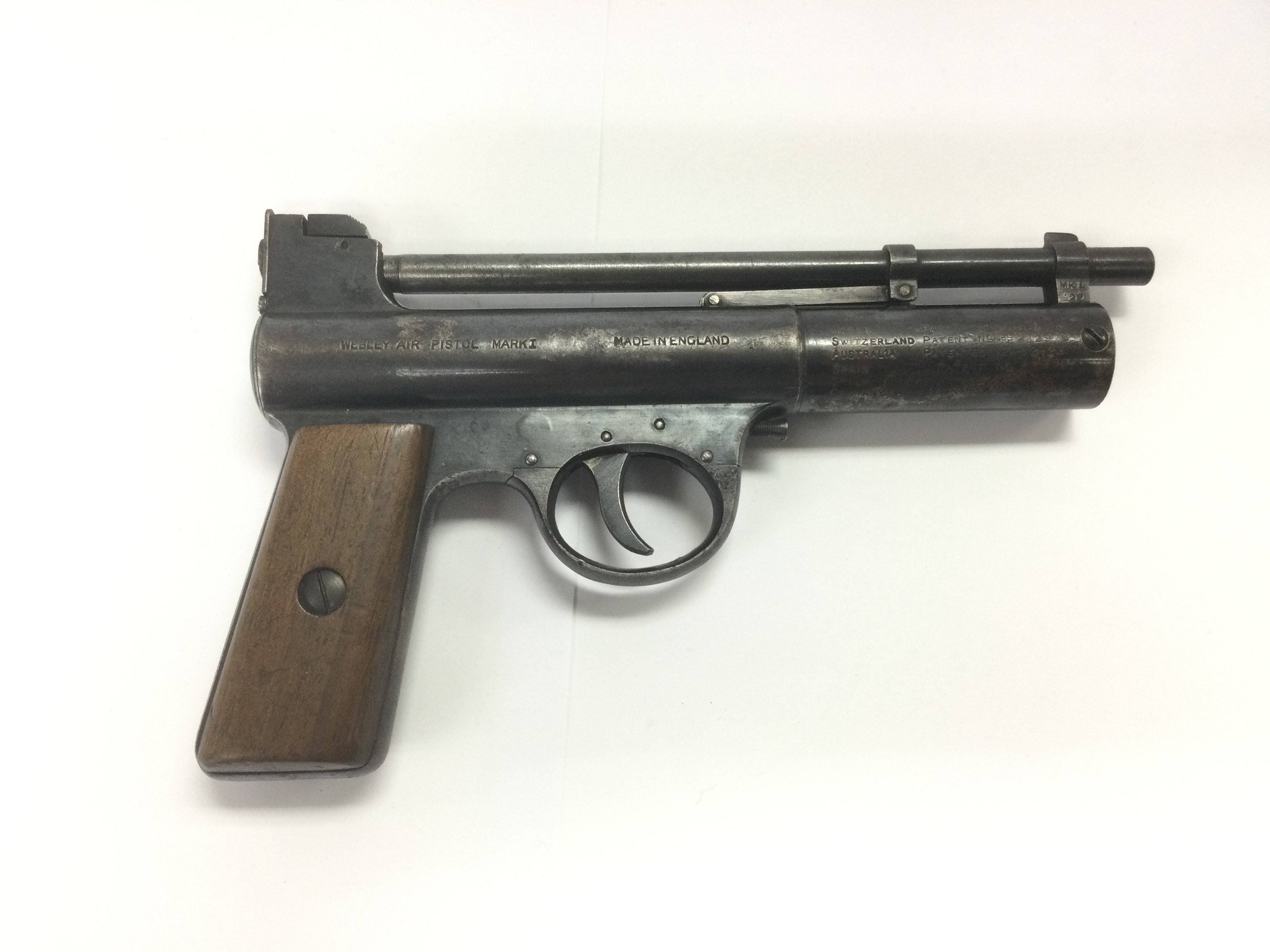 A Webley & Scott Mk 1 pistol. - Image 2 of 2