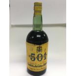 A 1968 3 litre bottle of Terry Brandy, Shipping ca