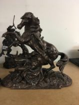 A classical spelter figure in the form figure and