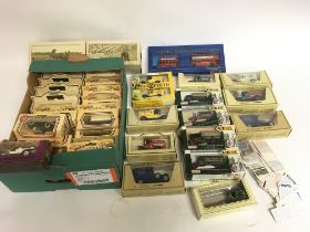 A collection of boxed die cast vehicles including days gone and matchbox. Also including some