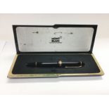 A cased Mont Blanc fountain pen. Shipping category
