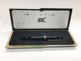 A cased Mont Blanc fountain pen. Shipping category