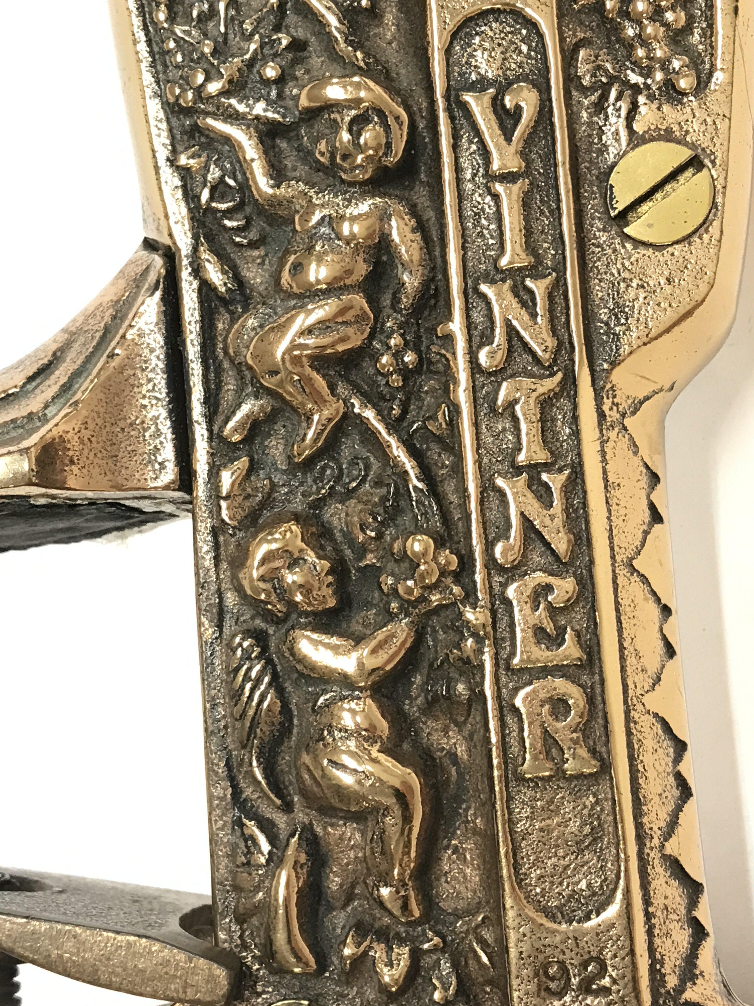 A Vintner brass bar top corkscrew. This lot cannot - Image 2 of 2