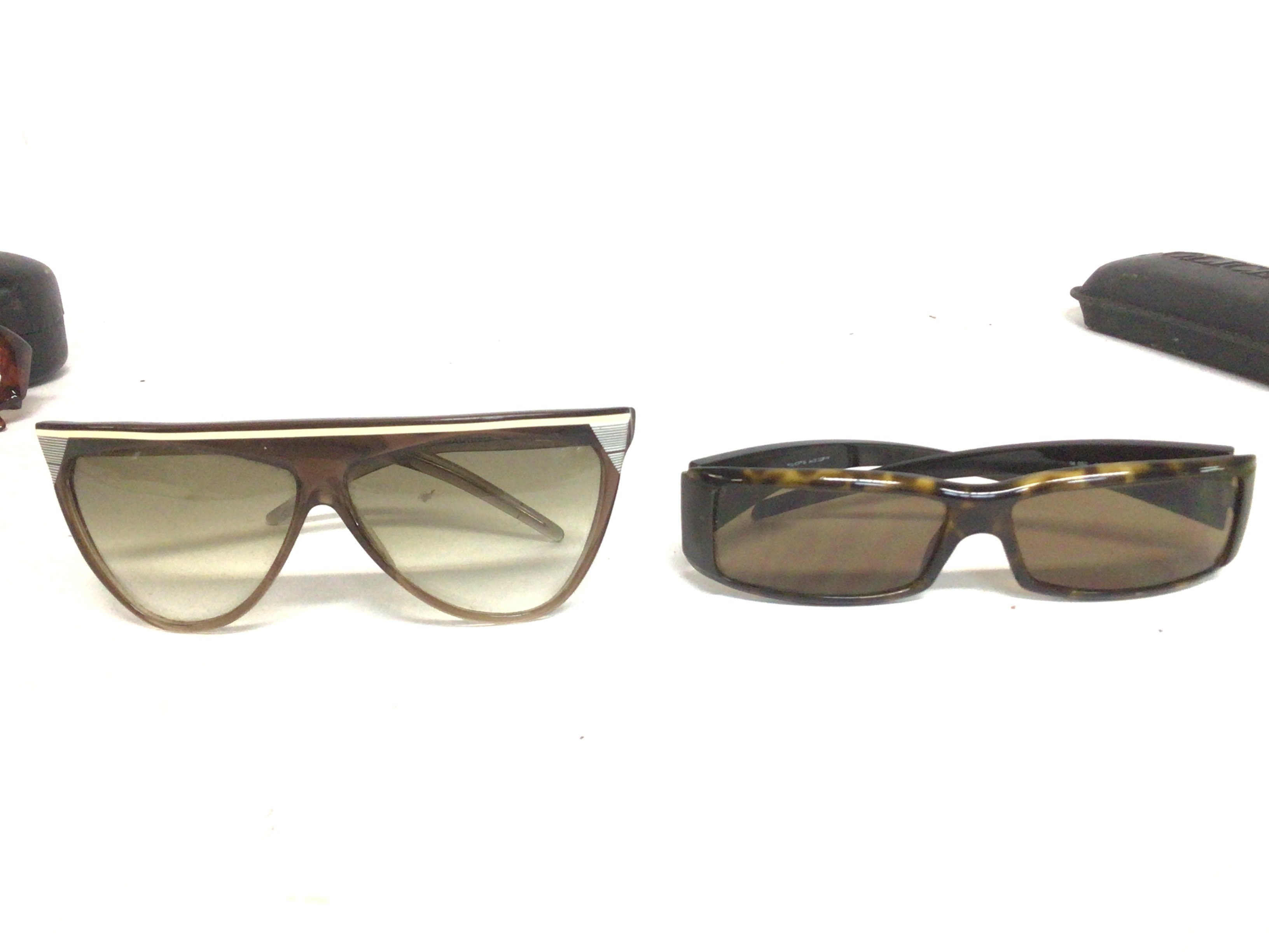 A collection of designer style sunglasses. Postage - Image 2 of 4