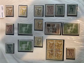 A collection of presented stamps including Victori