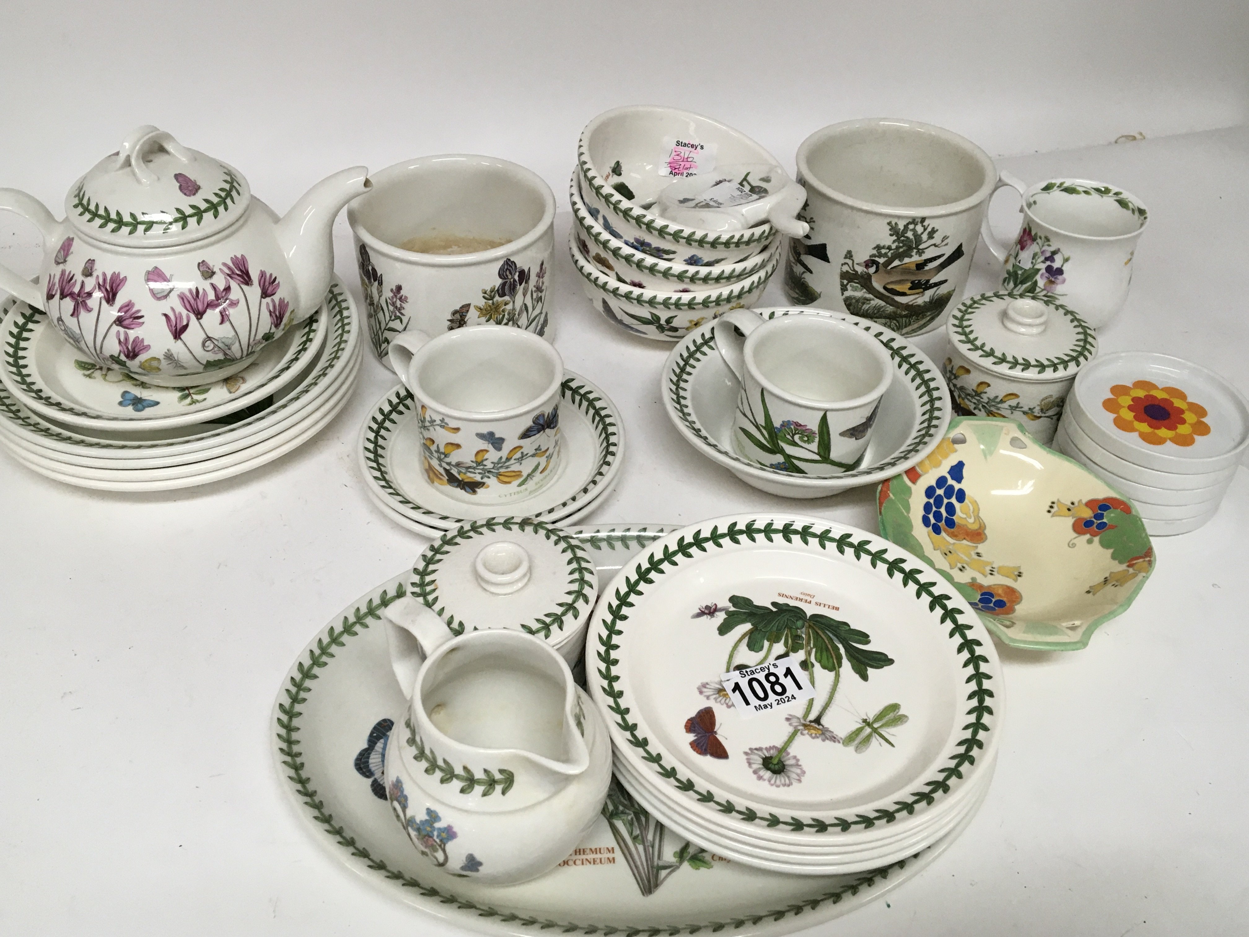 A collection of Portmeiron ceramics mid 20th centu