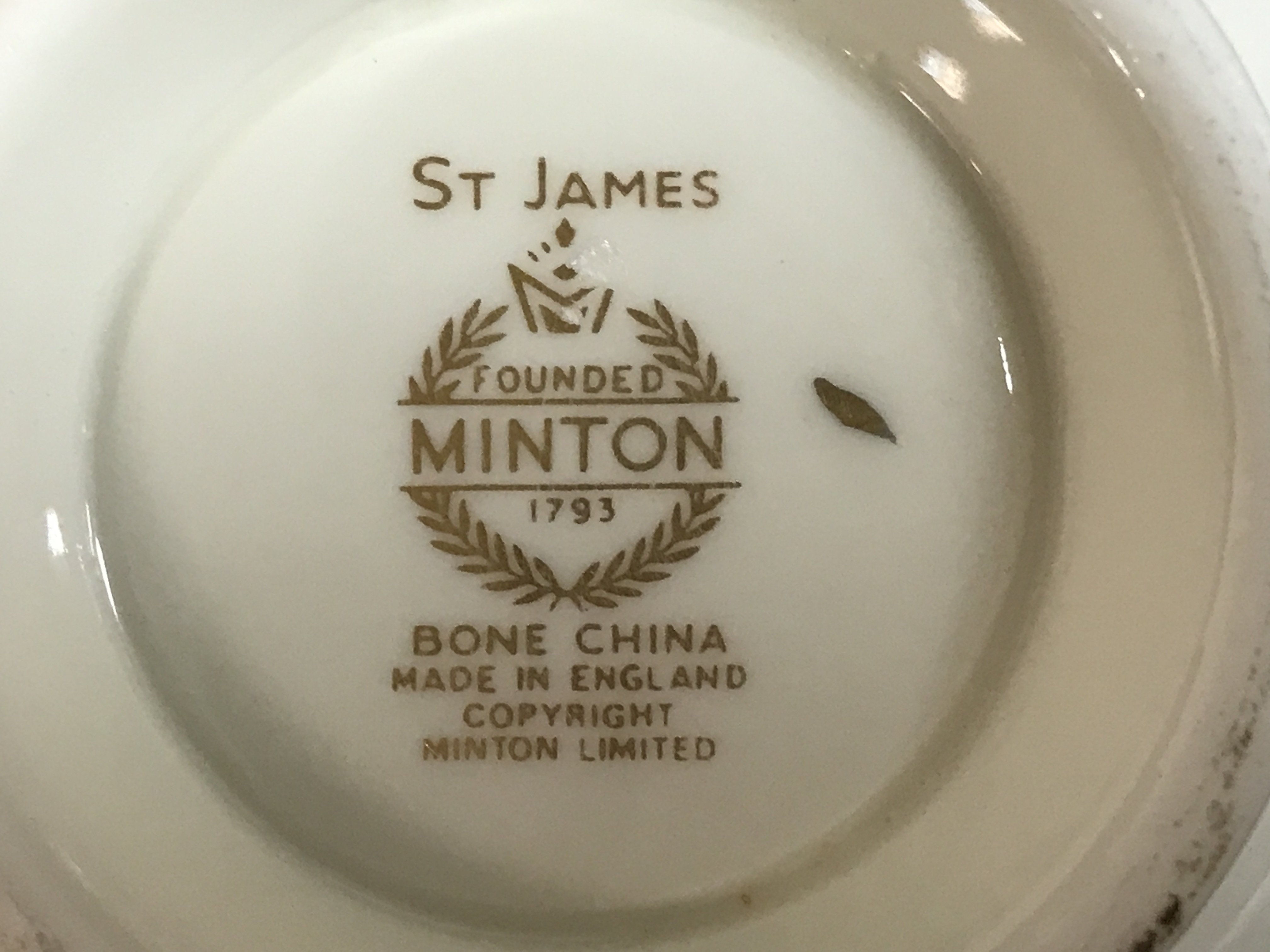 A Minton St James dinner service including plates, - Image 3 of 3