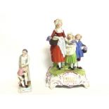 A Yardly old English lavender figure group (31cm)