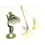 Two vintage anglepoise lamps. This lot cannot be p