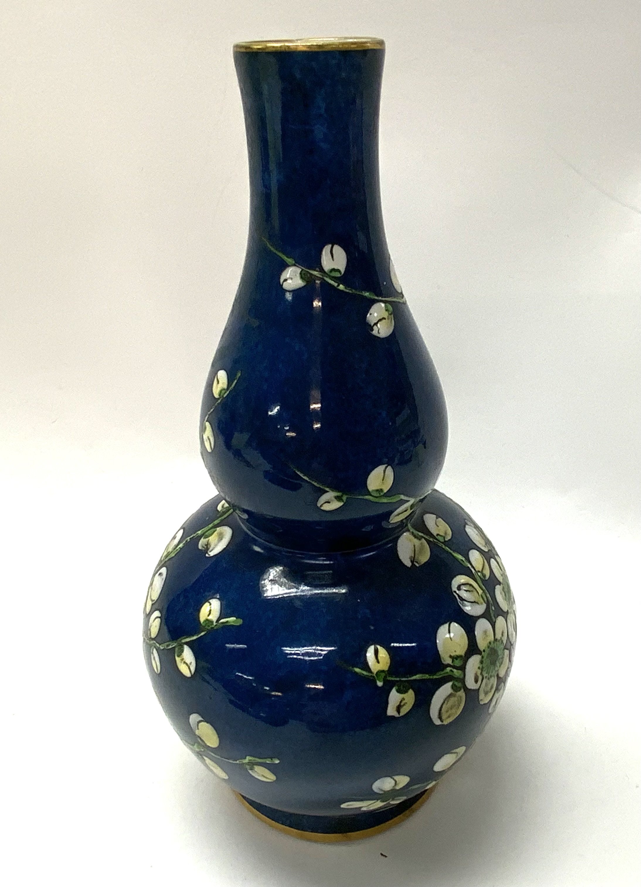 A New Chelsea Staffordshire pottery gourd shaped v - Image 2 of 3
