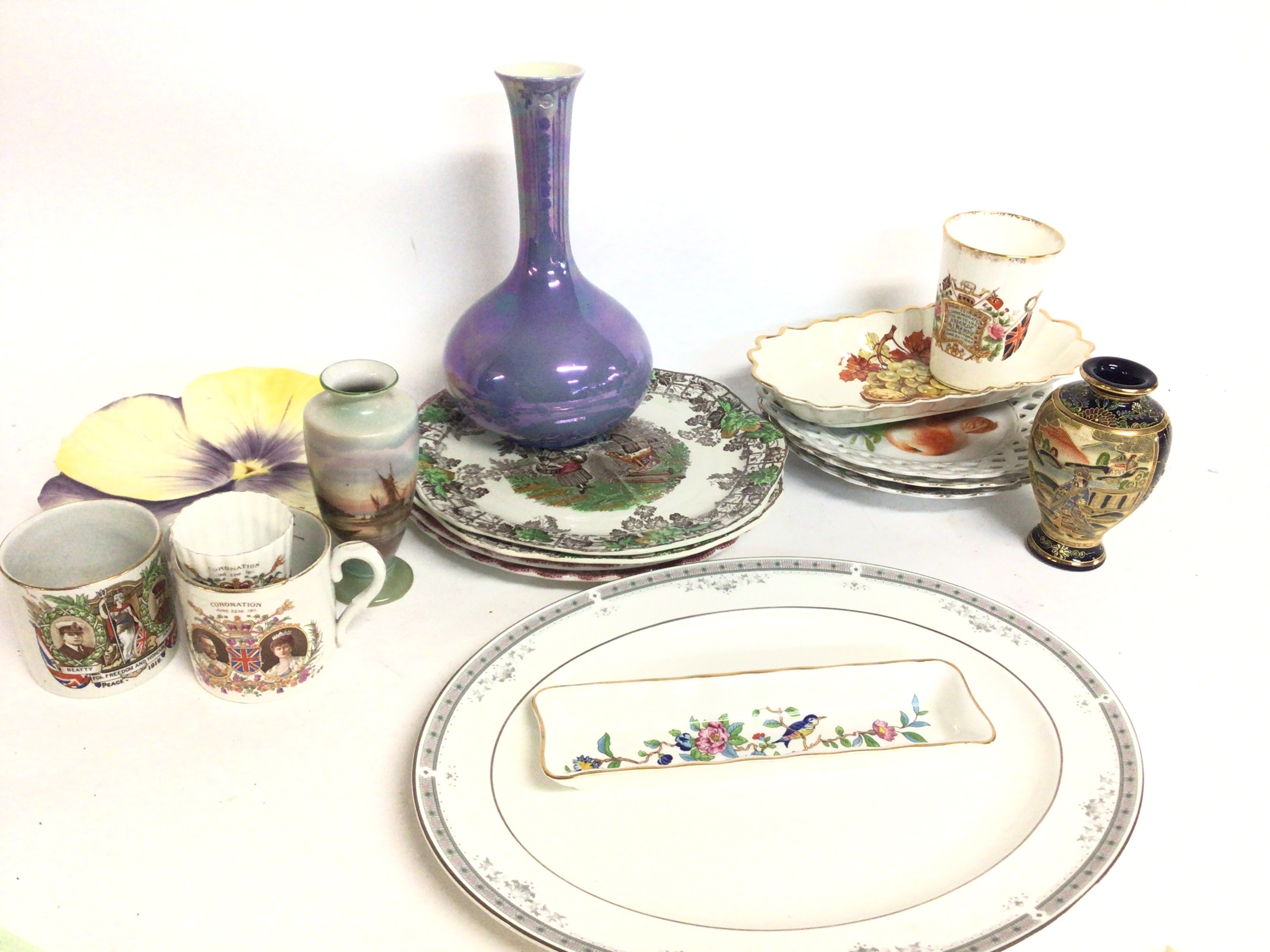 A collection of ceramics including a Royal Doulton