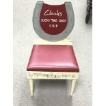 Clarks musical chair, 64cm tall, 35cm wide