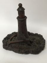 A Late Victorian carved wood pen tray in the form