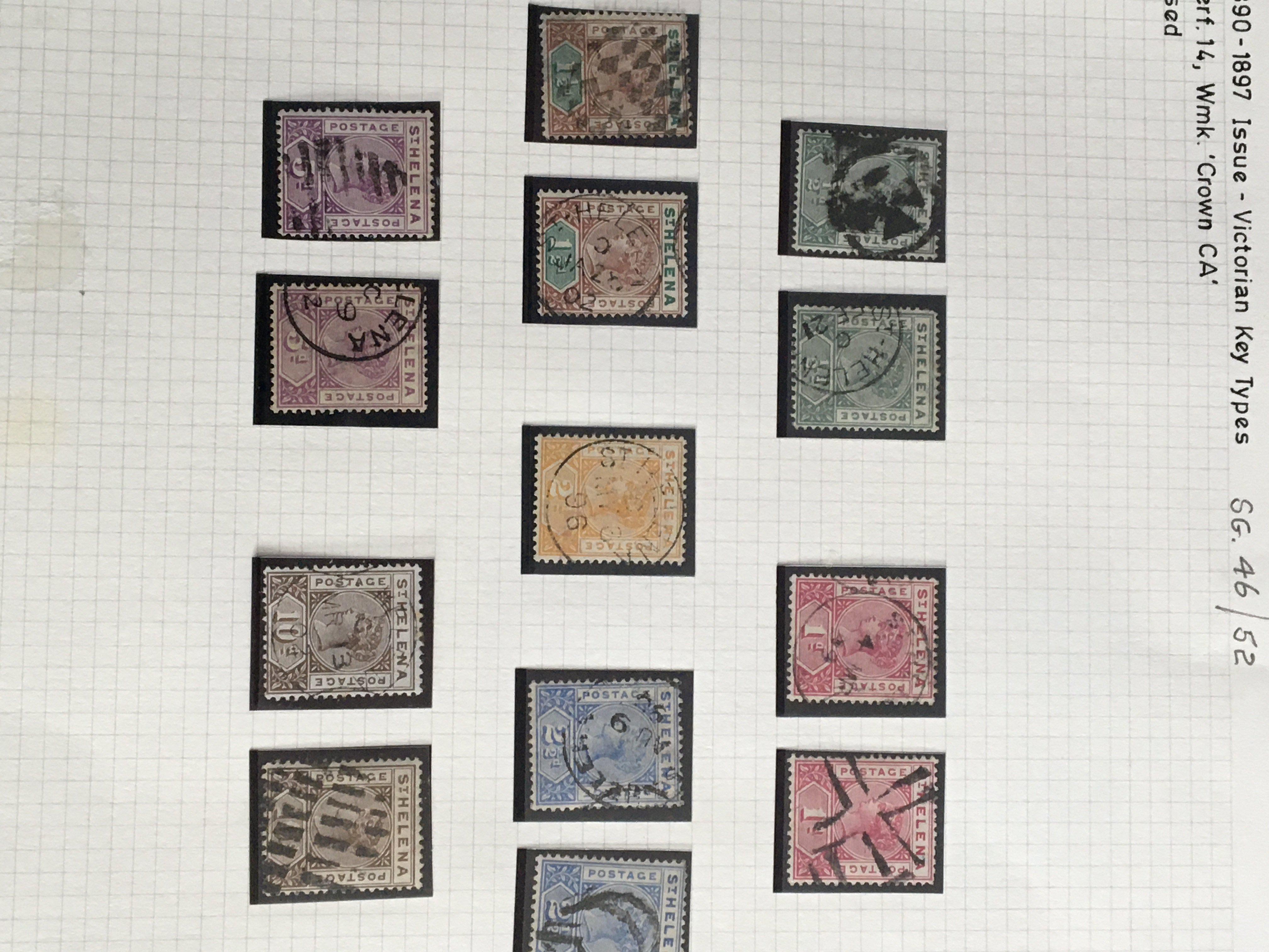 An album containing British colonial stamps The Is - Image 2 of 5