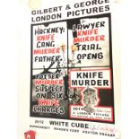 Two Gilbert and George signed poster prints- Knife