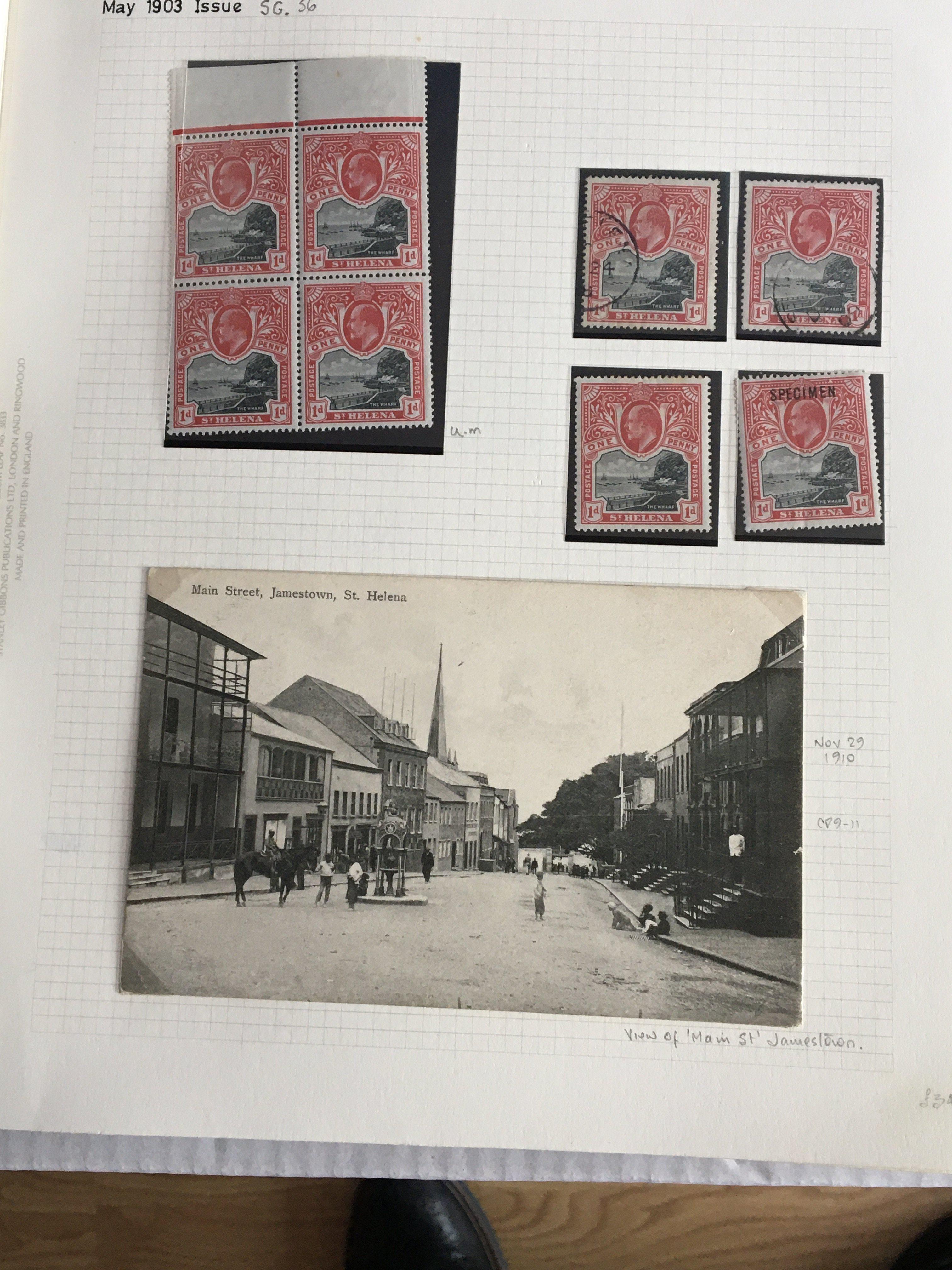 An album containing British colonial stamps The Is - Bild 4 aus 5