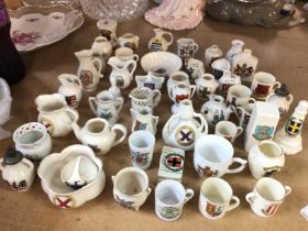 A collection of crested ware