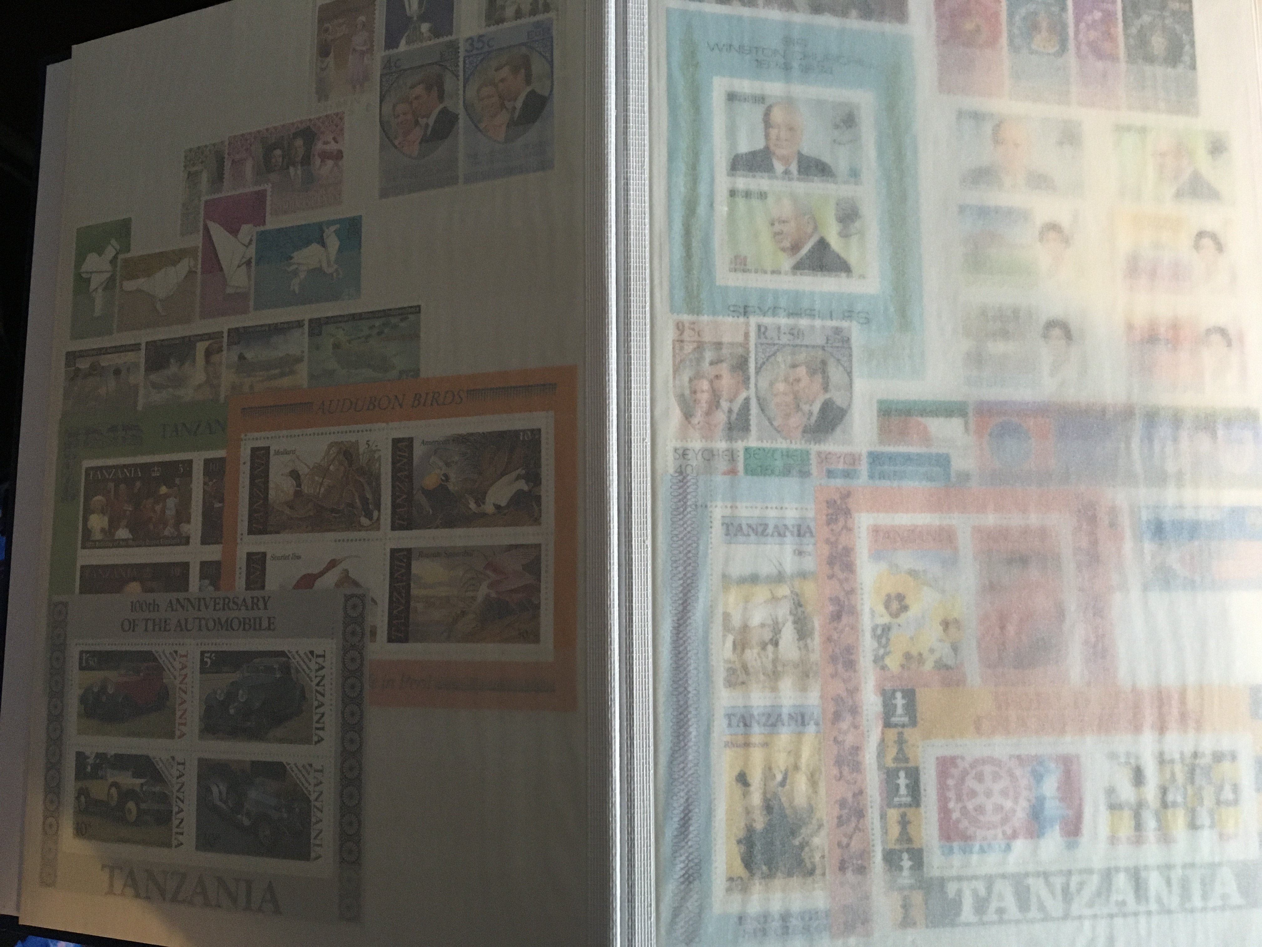 A collection of eight albums of stamps world unuse