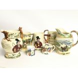 Crown Devon Fieldings musical jugs and World War O