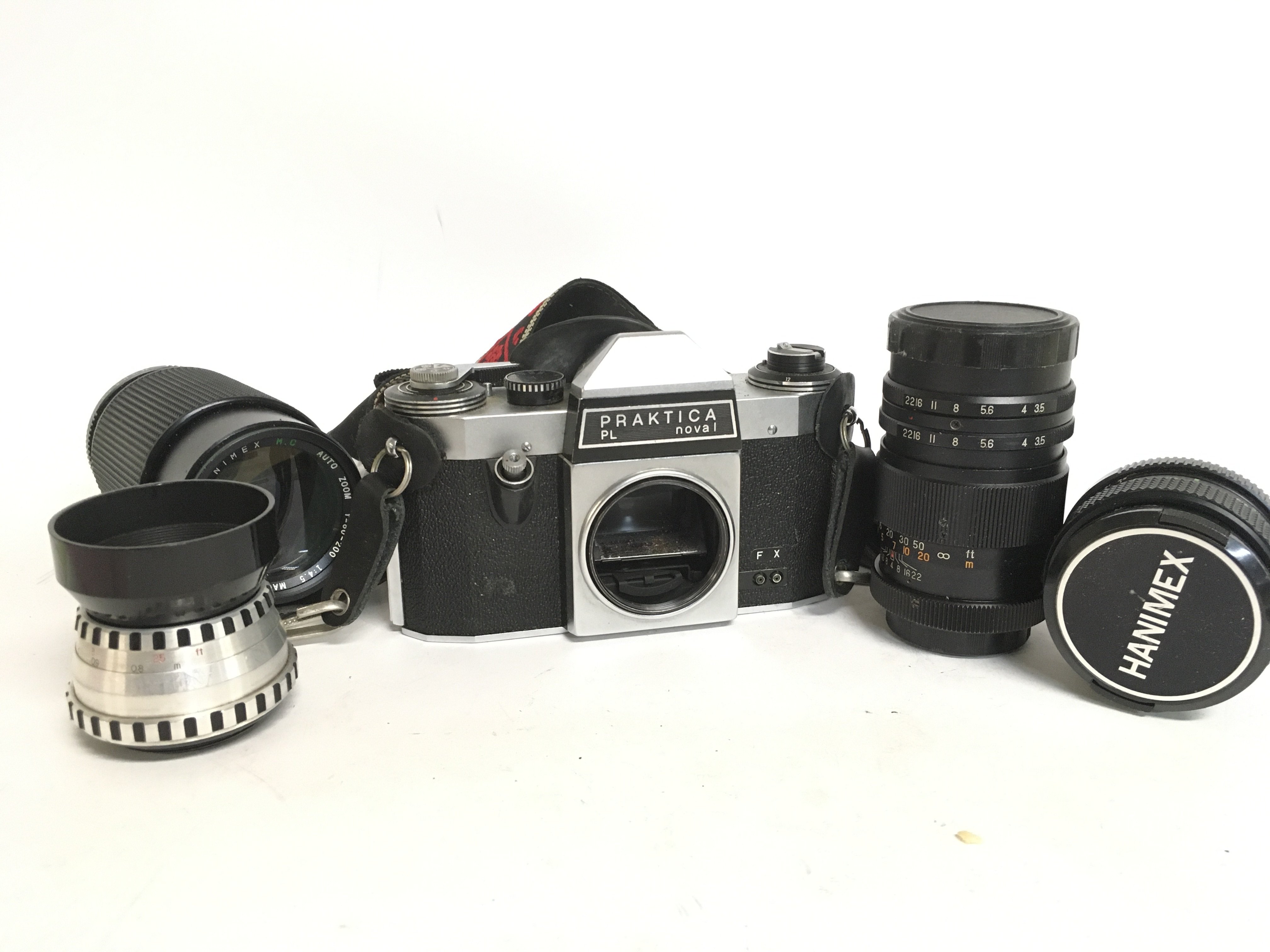 A Praktica PL nova 1 camera, with lenses. This lot - Image 2 of 3