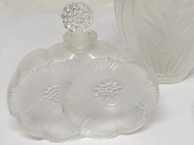 A. Lalique France scent bottle in the form of two
