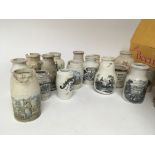 A good collection of Victorian white glazed stonew