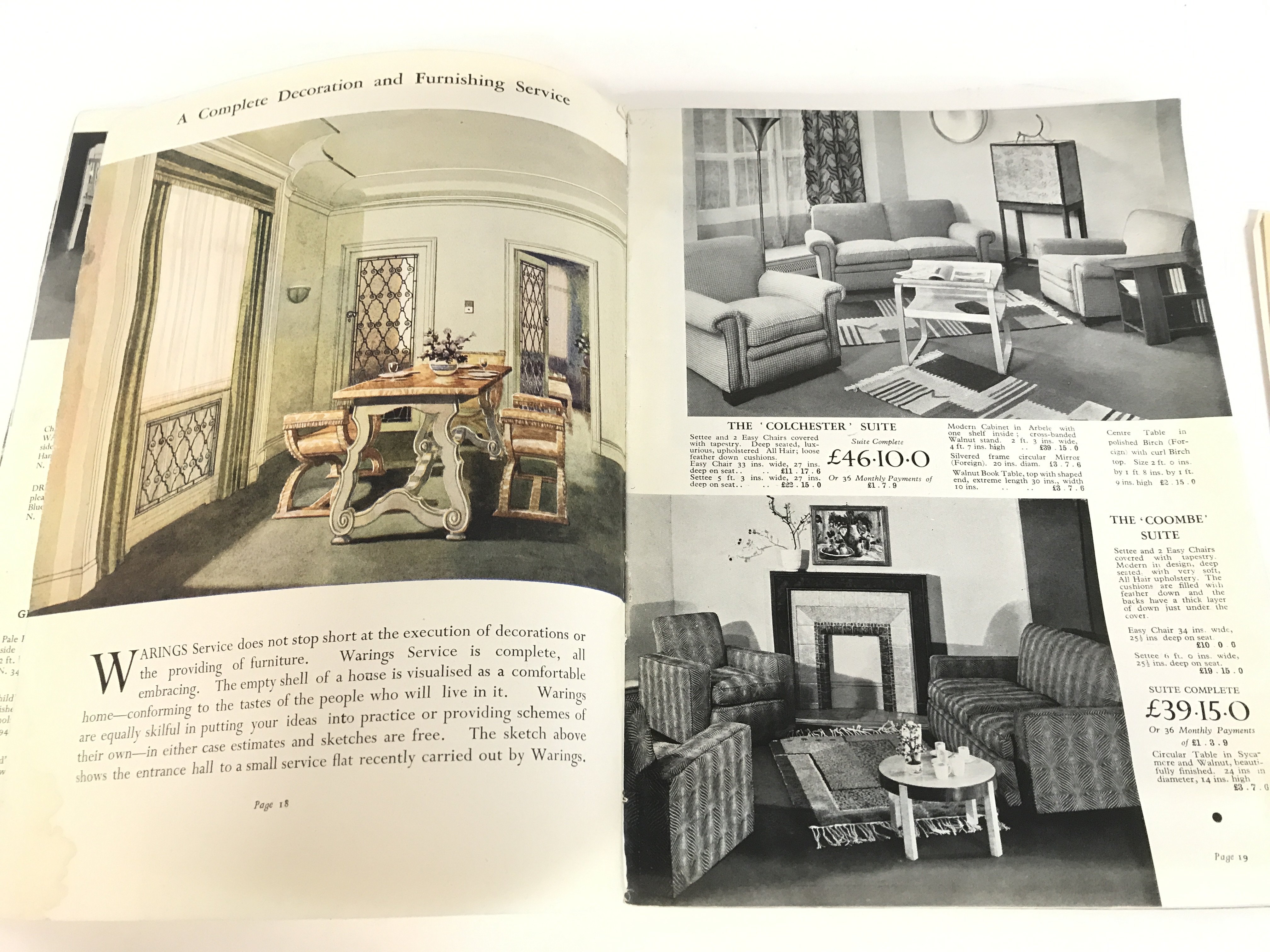 A Warings & Gillows (1932) ltd furniture catalogue - Image 4 of 4