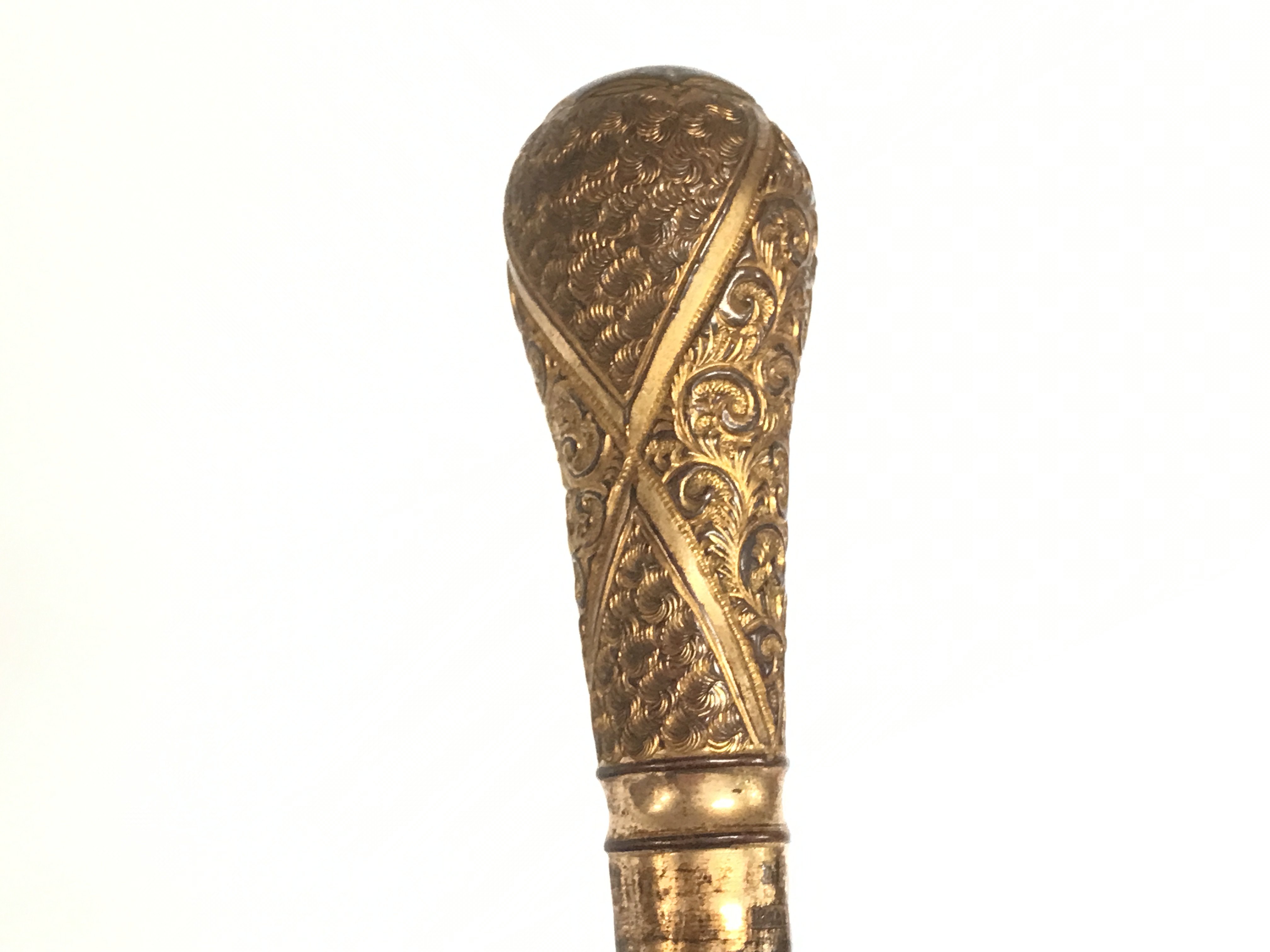 An ornate 19th century walking stick, approximatel - Bild 3 aus 5