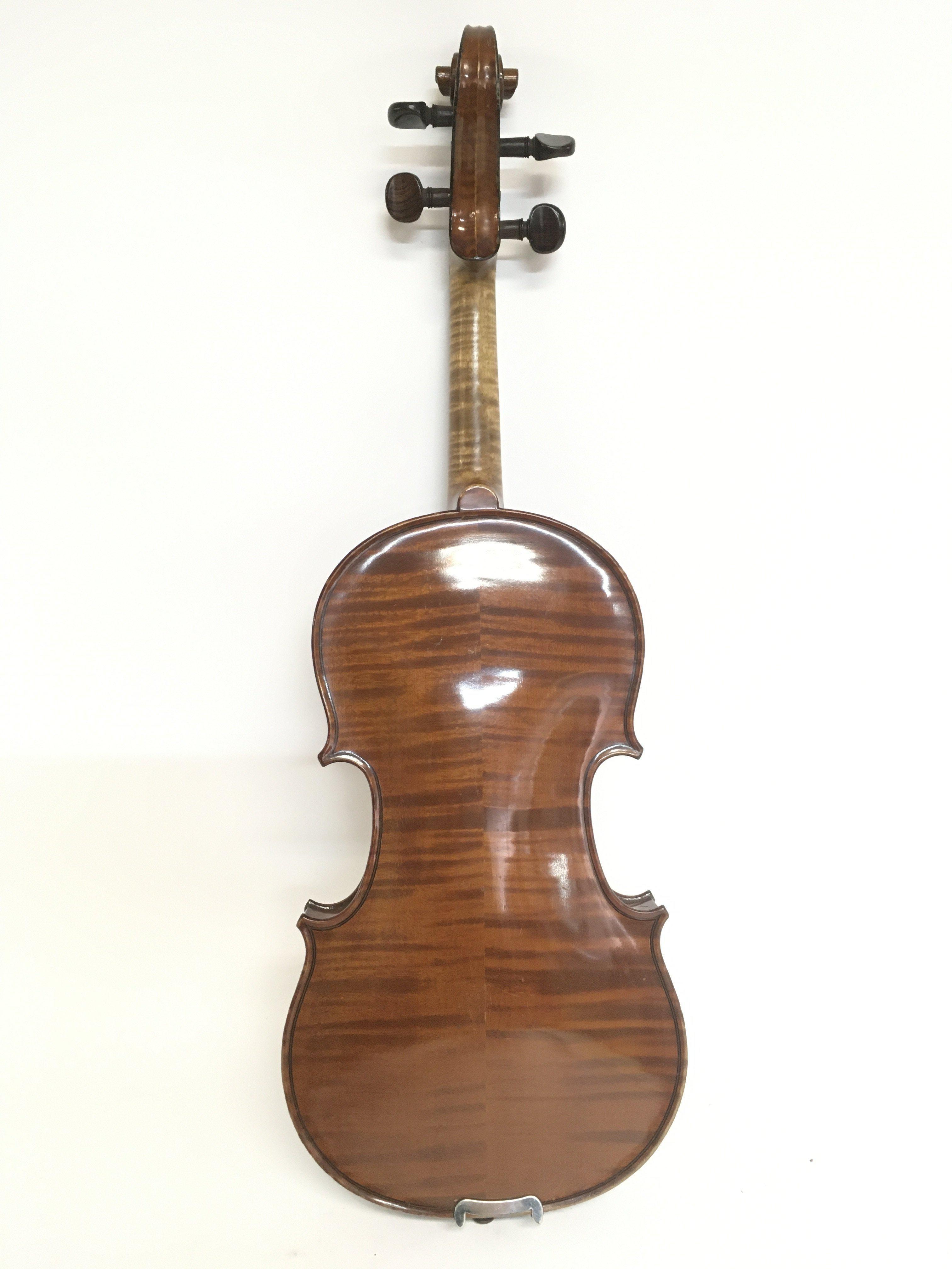 A cased Louis Genin 1909 Violin, no 193. Approxima - Bild 3 aus 12