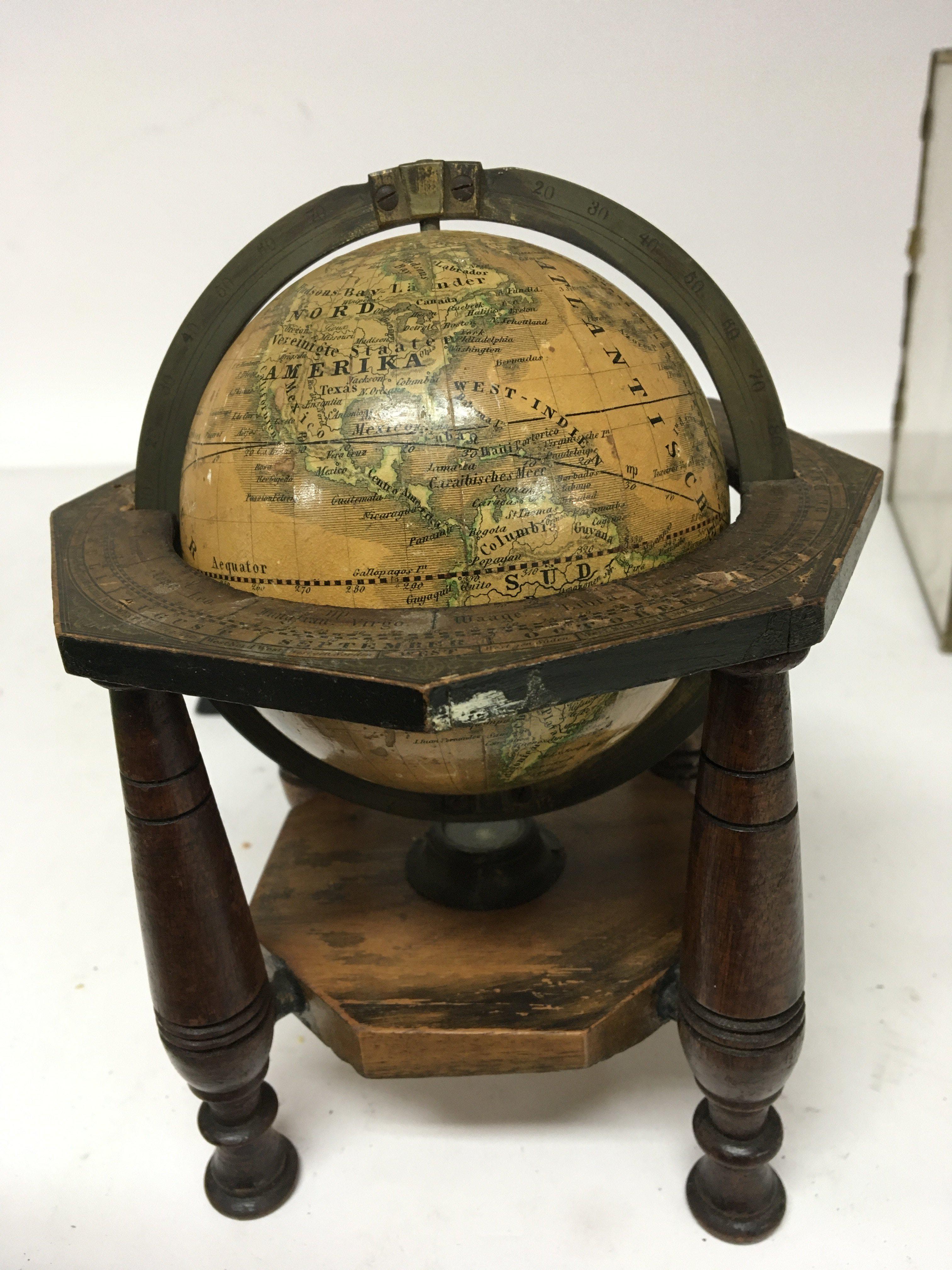 A 19th Terrestrial Globe 4inch set in a measured b - Bild 3 aus 5