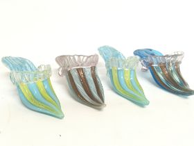 Venetian glass slippers. This lot cannot be posted